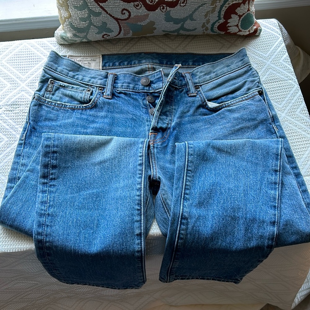 Abercrombie & Fitch Mens Straight Leg Jeans Size 31x30